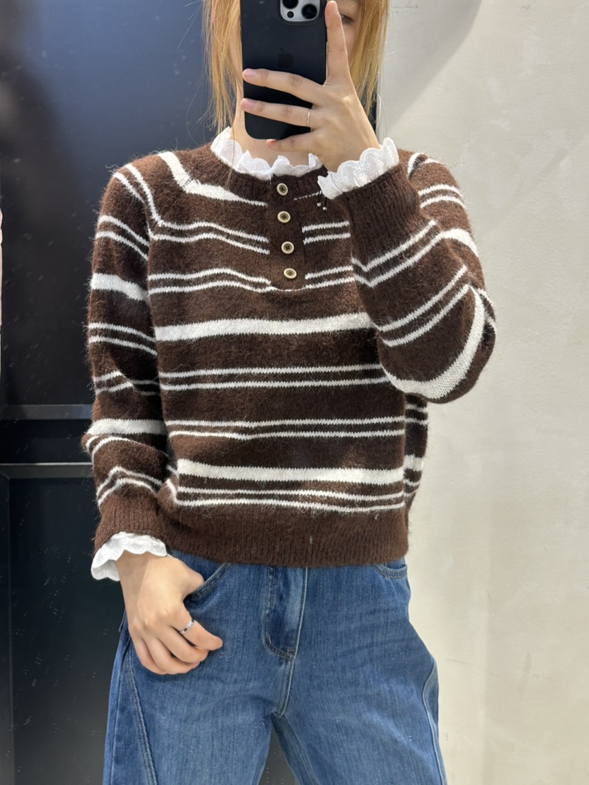 MILLIMETER東大門㊣實拍女裝新款時尚職業人氣休閑針織衫褶皺MILLIMETER/MGML針織衫