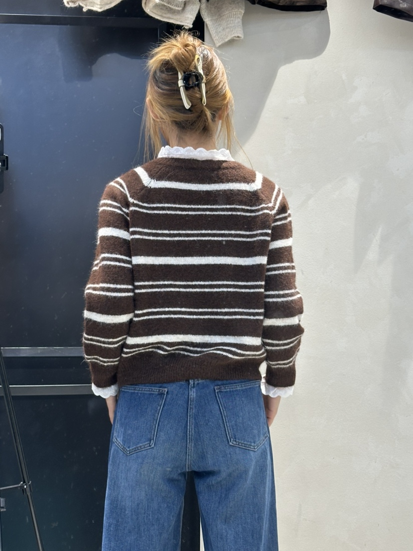 MILLIMETER東大門㊣實拍女裝新款時尚職業人氣休閑針織衫褶皺MILLIMETER/MGML針織衫