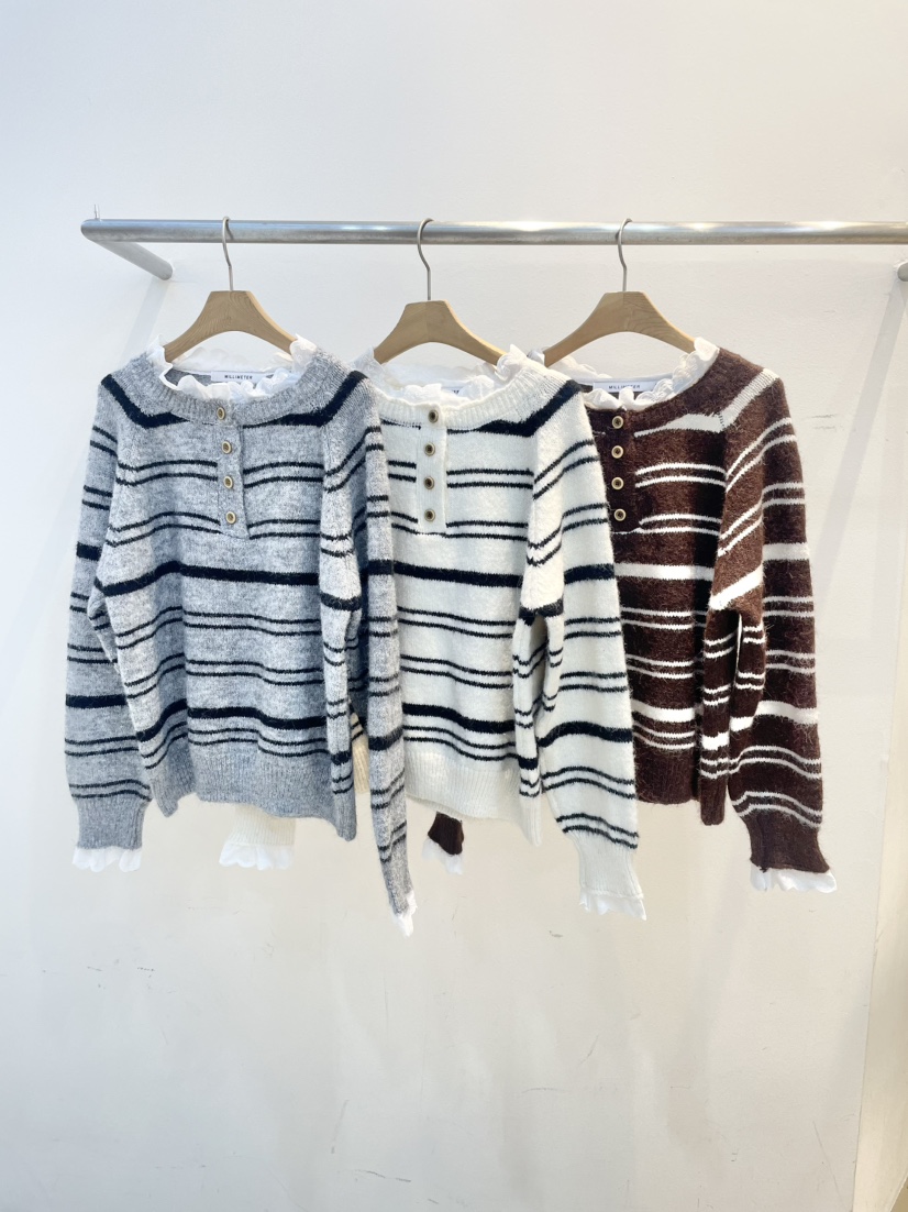 MILLIMETER東大門㊣實拍女裝新款時尚職業人氣休閑針織衫褶皺MILLIMETER/MGML針織衫