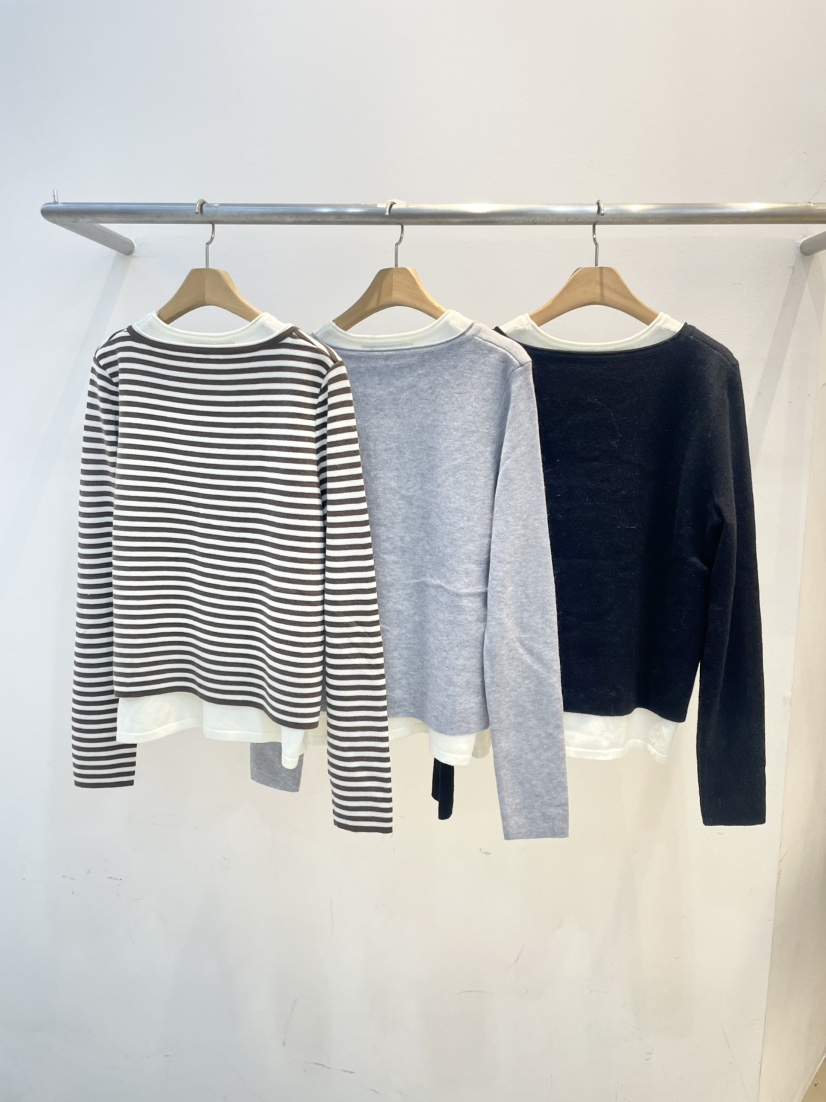 MILLIMETER東大門㊣直郵女士新品職業休閑人氣針織衫假兩件MILLIMETER/MGML針織衫