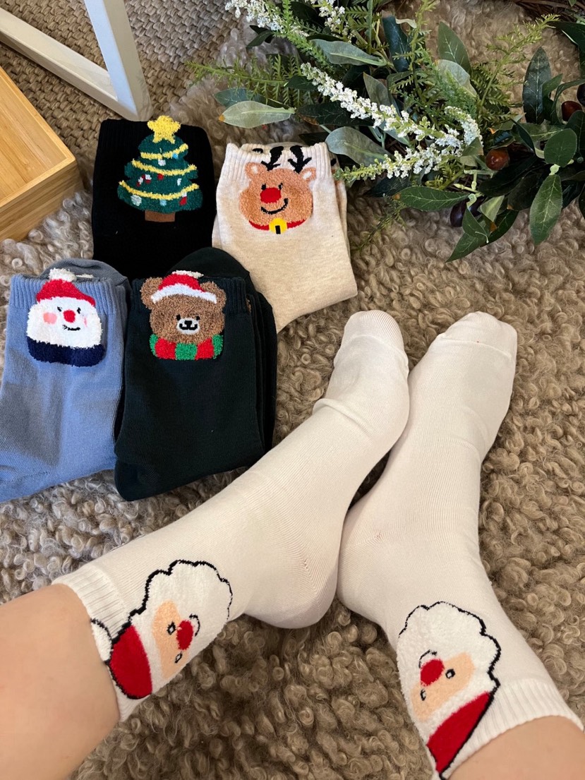 CACTUS-Q東大門㊣實拍女士新品熱賣時尚休閑推薦25秋冬襪子CACTUS十雙起/可混搭襪子圖色1