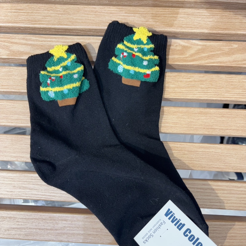 CACTUS-Q東大門㊣實拍女士新品熱賣時尚休閑推薦25秋冬襪子CACTUS十雙起/可混搭襪子圖色4