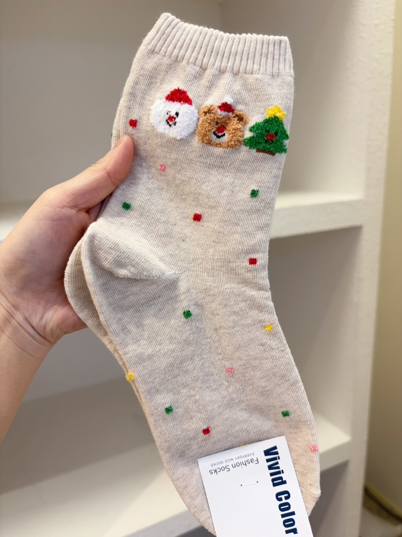 CACTUS-Q東大門㊣直郵女士新款時尚人氣休閑25秋冬熱賣襪子CACTUS十雙起/可混搭襪子圖色2