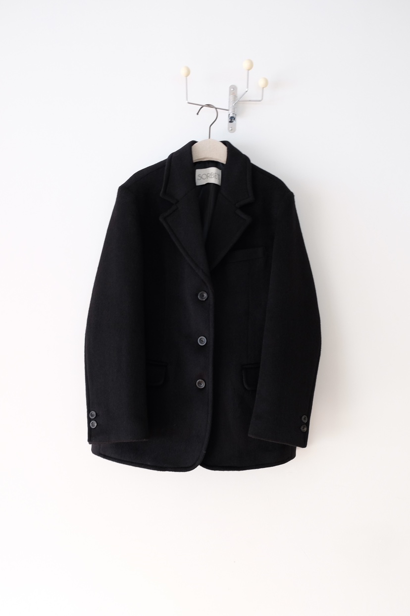 SORBET韓國直郵㊣女裝新款職業熱賣時尚25秋冬人氣夾克羊毛SORBET/flat white夾克