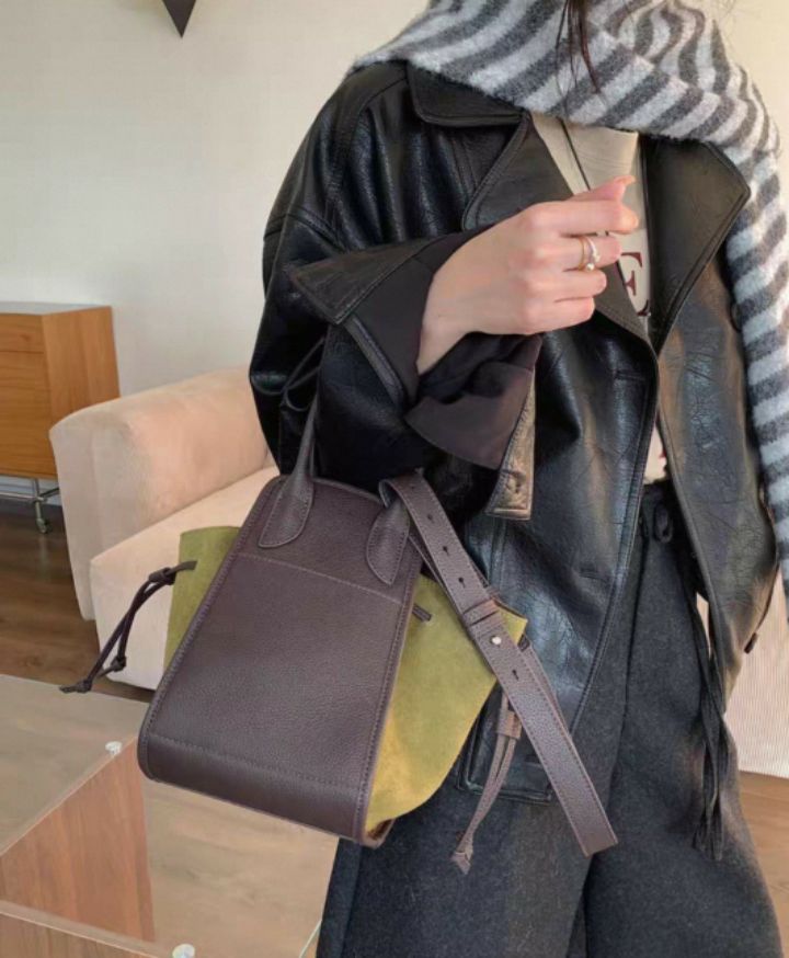 TROUVAILLE東大門㊣直郵女裝新品推薦手拿包腋下包絨面革牛皮TROUVAILLE手拿包/腋下包