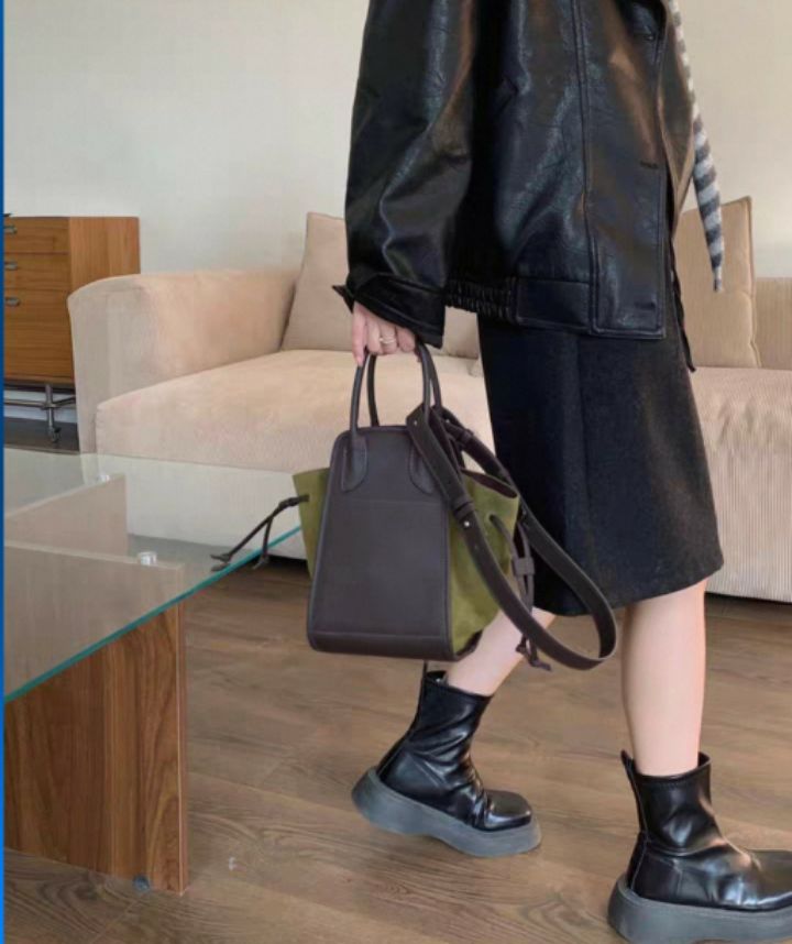 TROUVAILLE東大門㊣直郵女裝新品推薦手拿包腋下包絨面革牛皮TROUVAILLE手拿包/腋下包