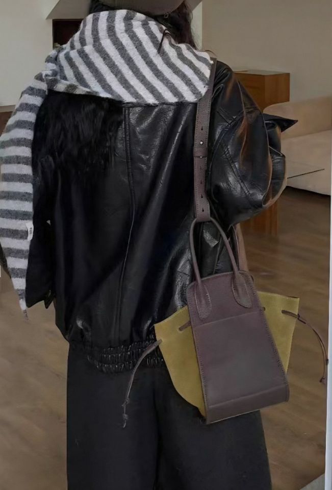 TROUVAILLE東大門㊣直郵女裝新品推薦手拿包腋下包絨面革牛皮TROUVAILLE手拿包/腋下包