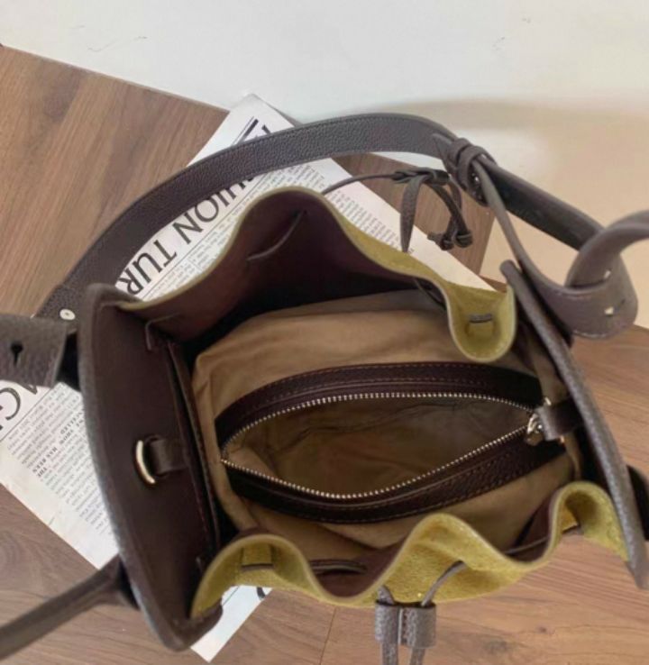 TROUVAILLE東大門㊣直郵女裝新品推薦手拿包腋下包絨面革牛皮TROUVAILLE手拿包/腋下包