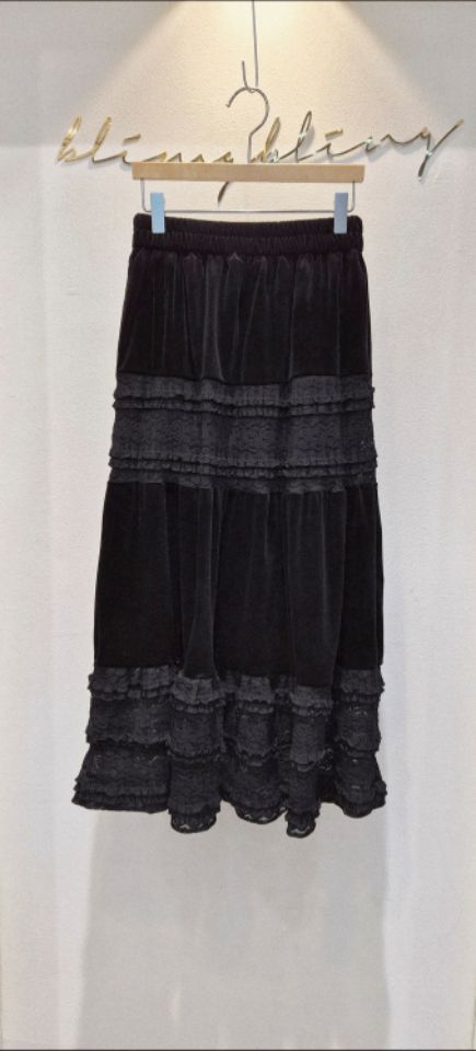 RICO東大門㊣實拍女士新款推薦25秋冬職業時尚休閑人氣長裙bling bling/RICO長裙