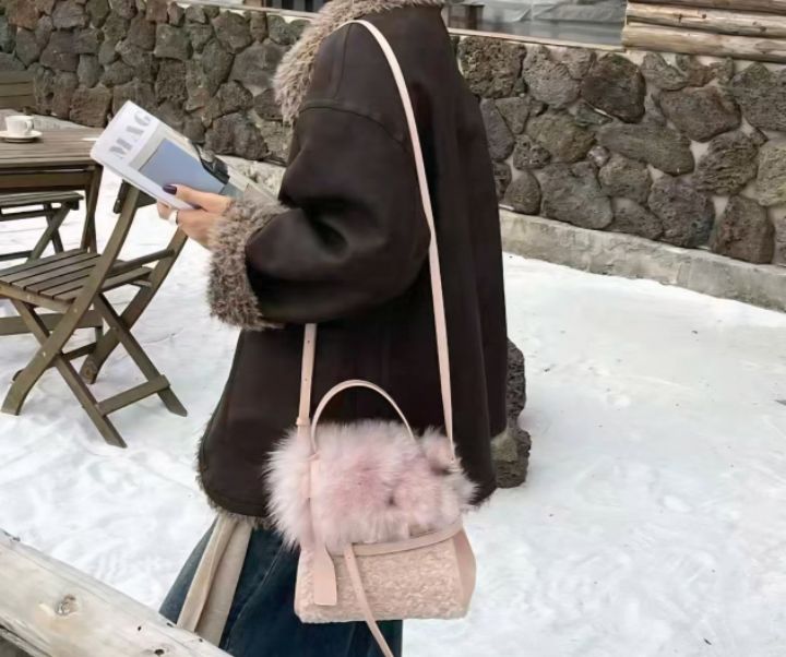 TROUVAILLE韓國代購㊣女裝新品職業人氣熱賣單肩斜跨包狐貍TROUVAILLE單肩/斜跨包