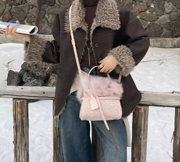 TROUVAILLE韓國代購㊣女裝新品職業人氣熱賣單肩斜跨包狐貍TROUVAILLE單肩/斜跨包