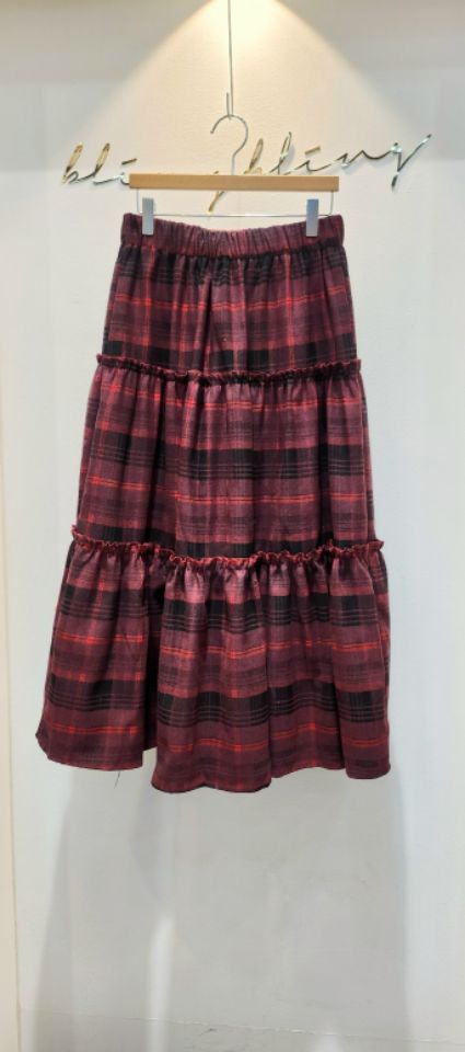 BLING BLING-S韓國直郵㊣女裝新品職業時尚25秋冬長裙格子BLING BLING-S長裙