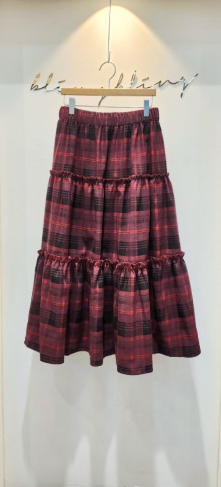 BLING BLING-S韓國直郵㊣女裝新品職業時尚25秋冬長裙格子BLING BLING-S長裙