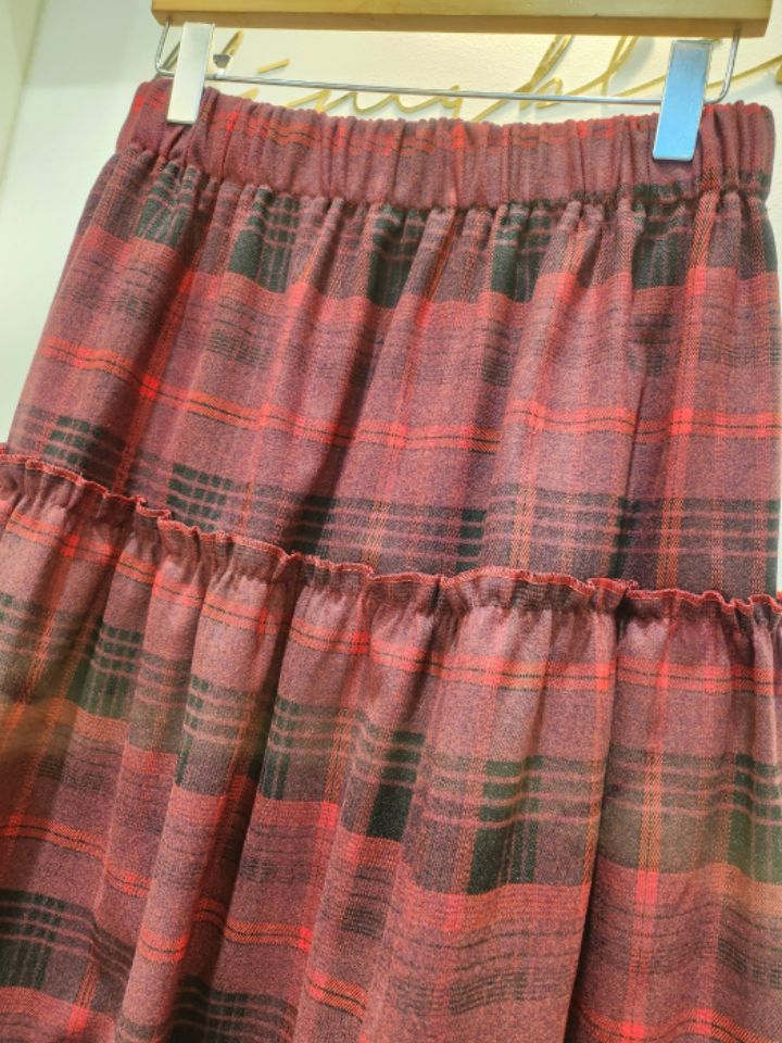 BLING BLING-S韓國直郵㊣女裝新品職業時尚25秋冬長裙格子BLING BLING-S長裙