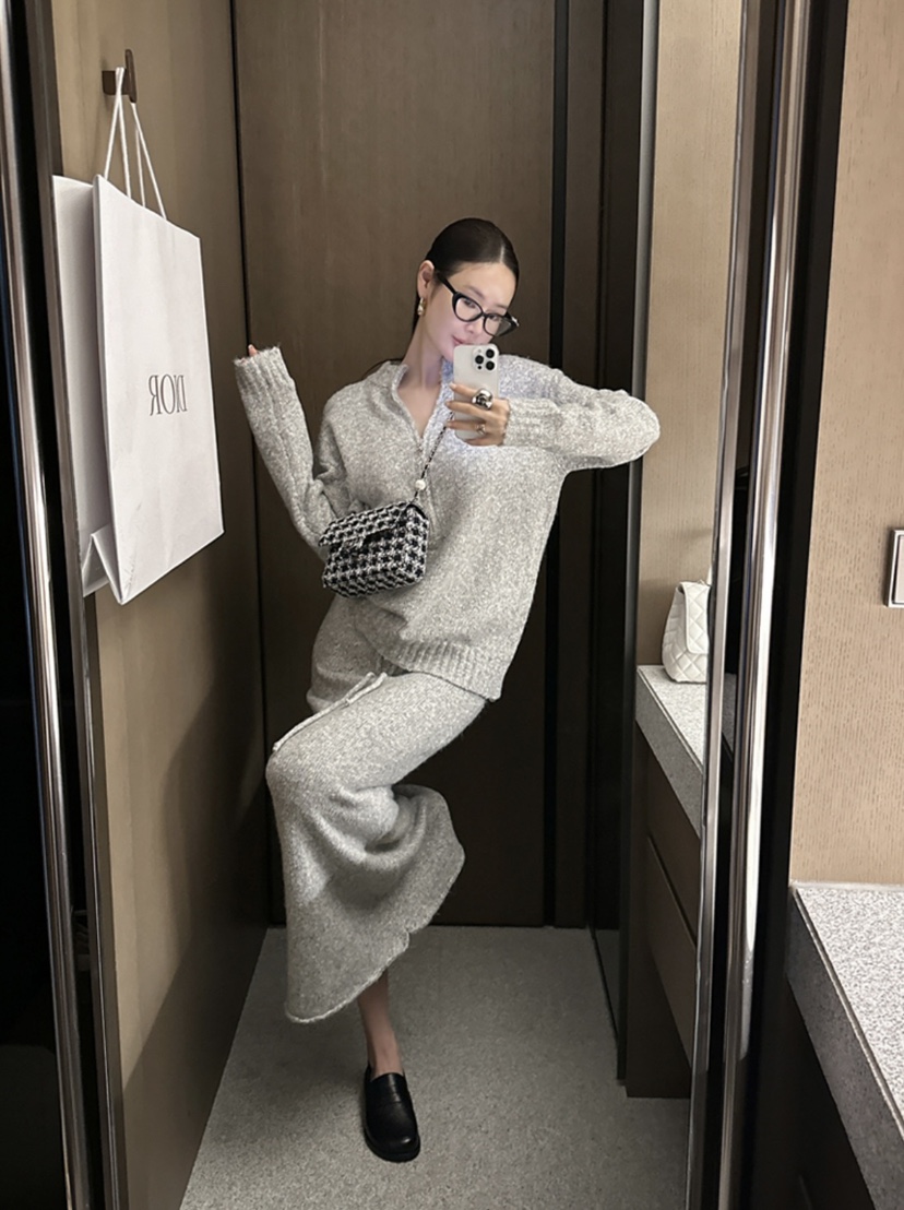 OLA韓國直郵㊣女裝新品推薦人氣時尚熱賣25秋冬職業休閑長裙mellor/OLA長裙