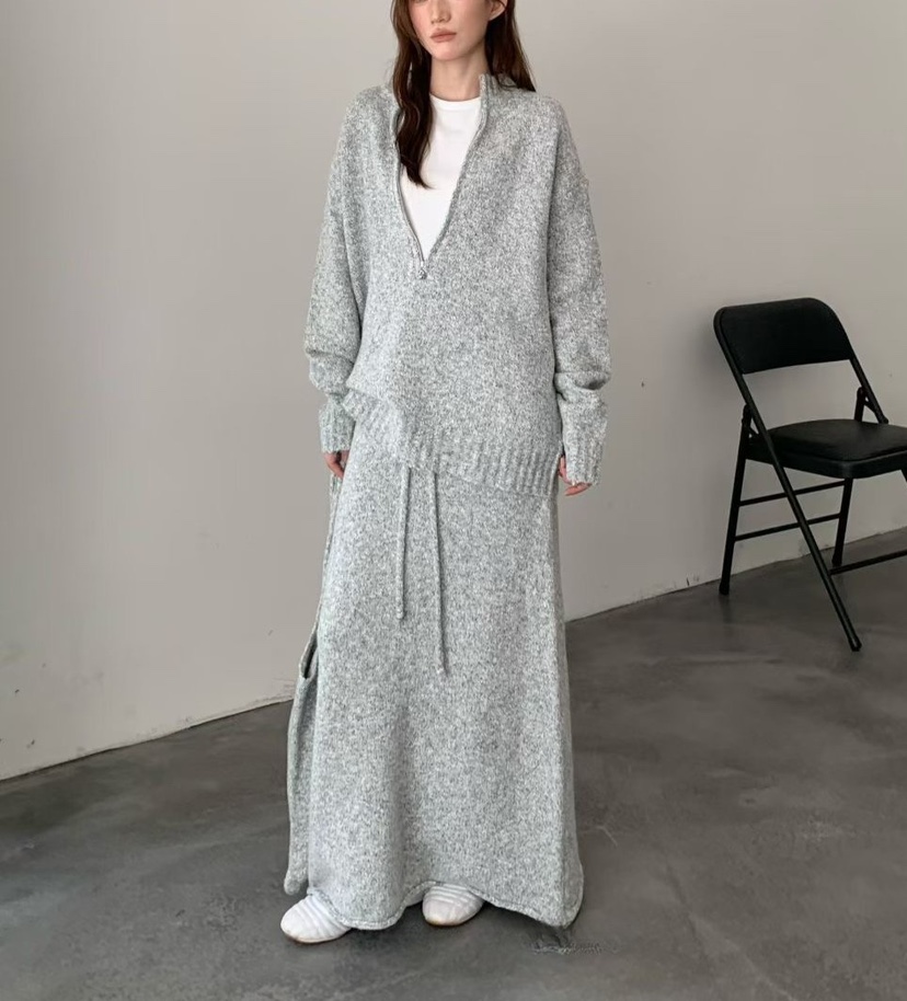 OLA韓國直郵㊣女裝新品推薦人氣時尚熱賣25秋冬職業休閑長裙mellor/OLA長裙