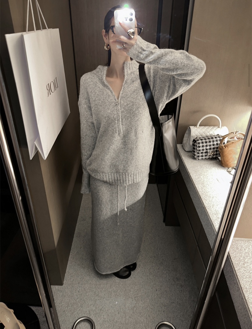 OLA東大門㊣代購女士新款休閑熱賣推薦25秋冬職業時尚針織衫mellor/OLA針織衫