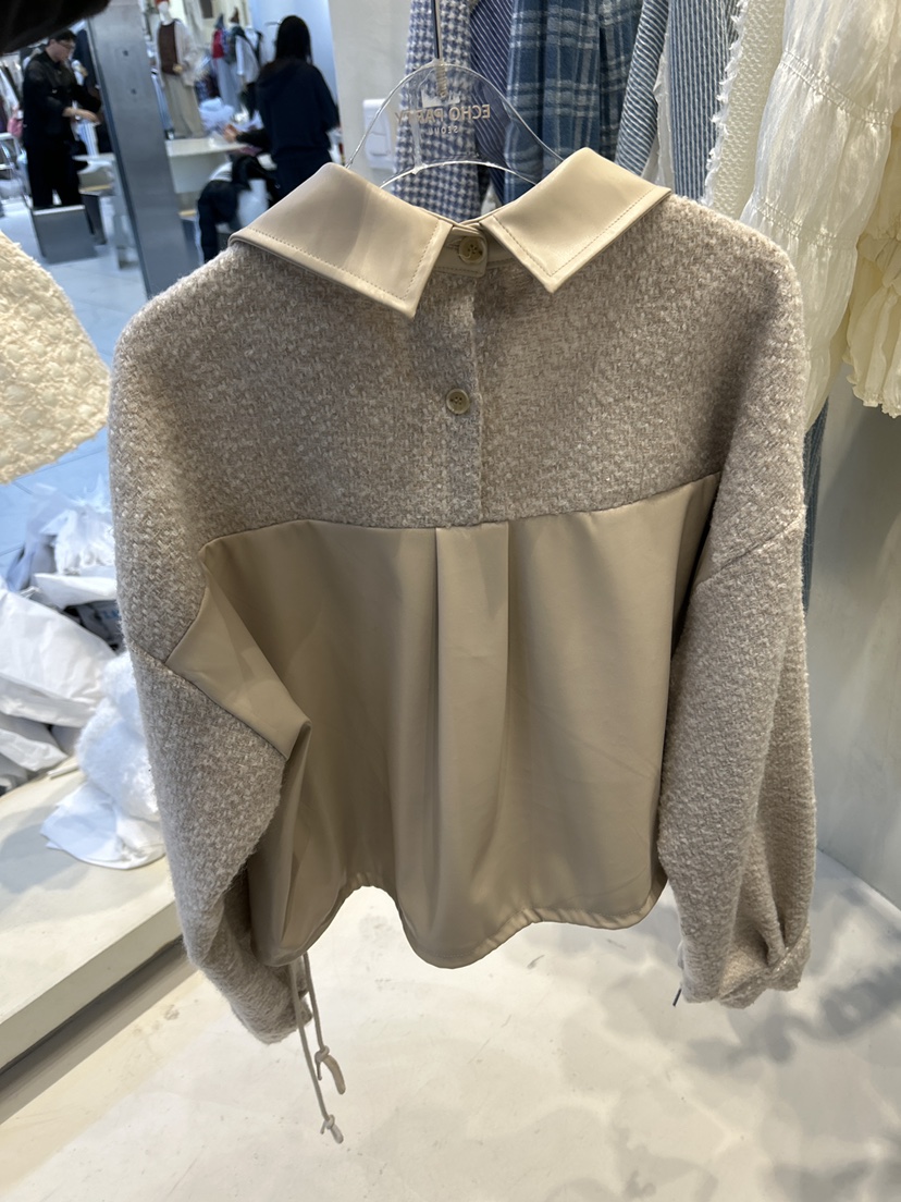 ECHOPARTY東大門㊣代購女裝新品推薦時尚職業25秋冬襯衫蕾絲衫ECHOPARTY襯衫/蕾絲衫