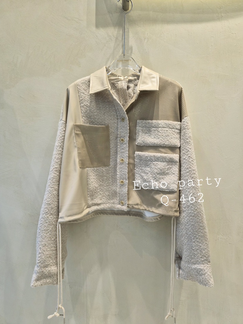 ECHOPARTY東大門㊣代購女裝新品推薦時尚職業25秋冬襯衫蕾絲衫ECHOPARTY襯衫/蕾絲衫圖色1