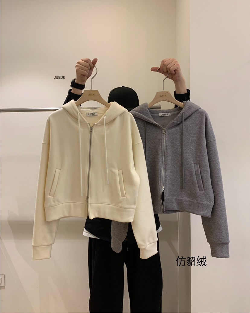 JUEDE東大門㊣代購女士新款25秋冬衛衣加絨JUEDE衛衣