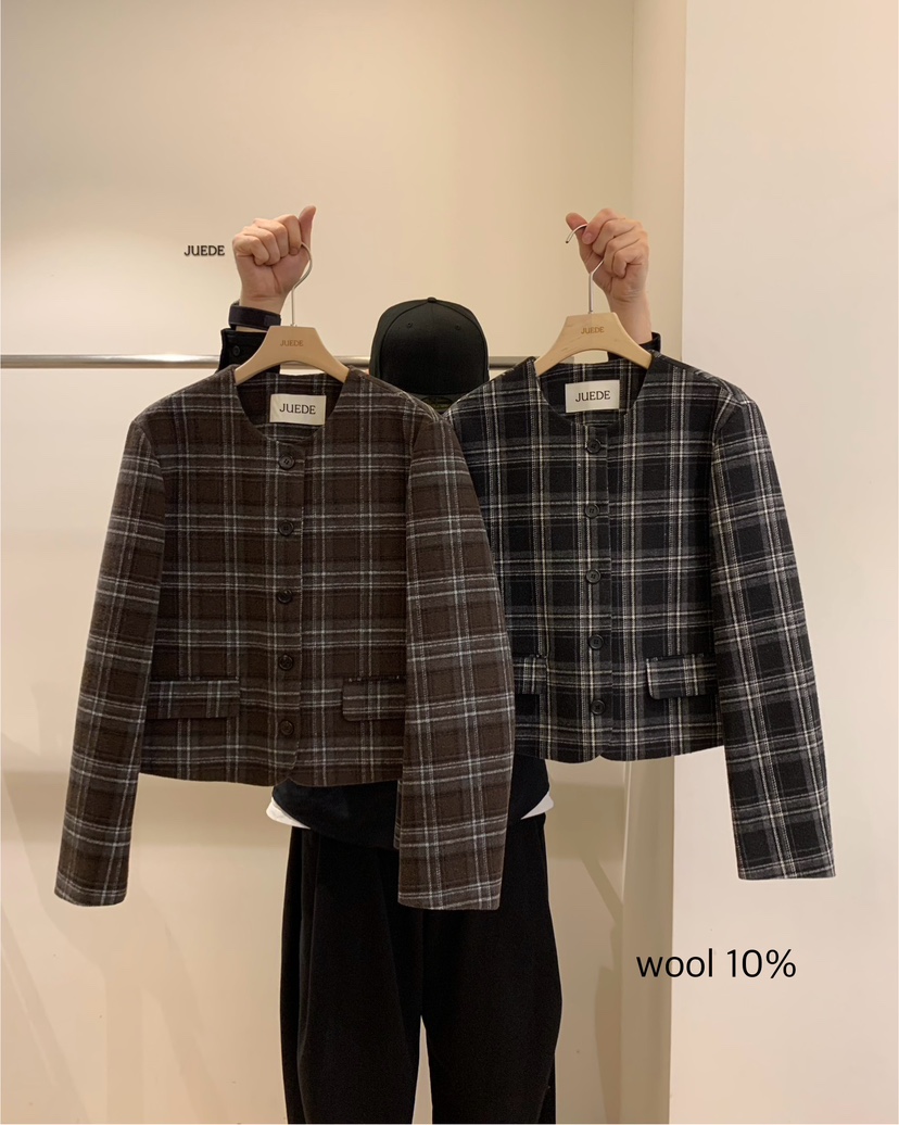 JUEDE東大門㊣實拍女裝新款25秋冬人氣夾克JUEDE夾克