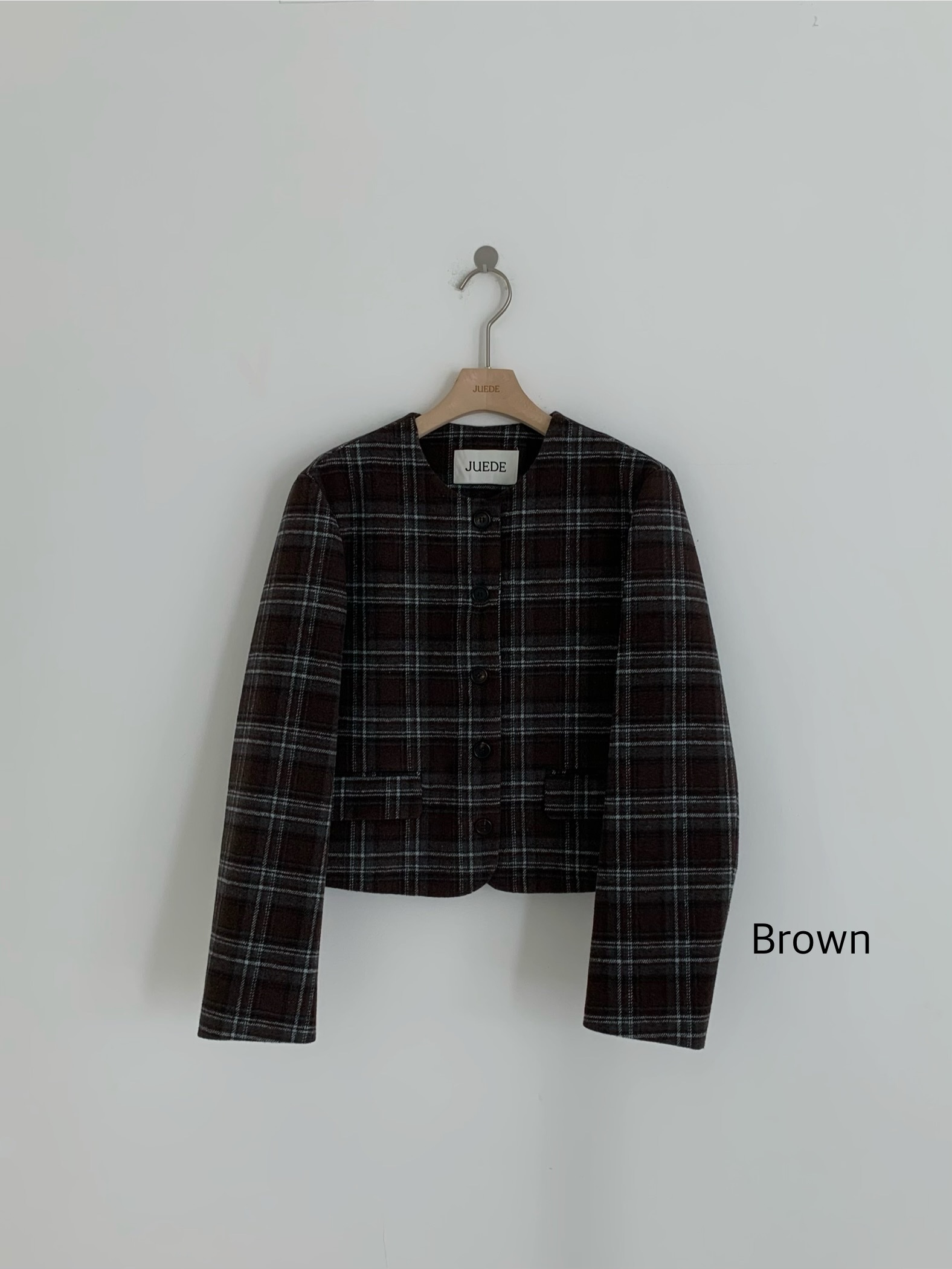 JUEDE東大門㊣實拍女裝新款25秋冬人氣夾克JUEDE夾克圖色1