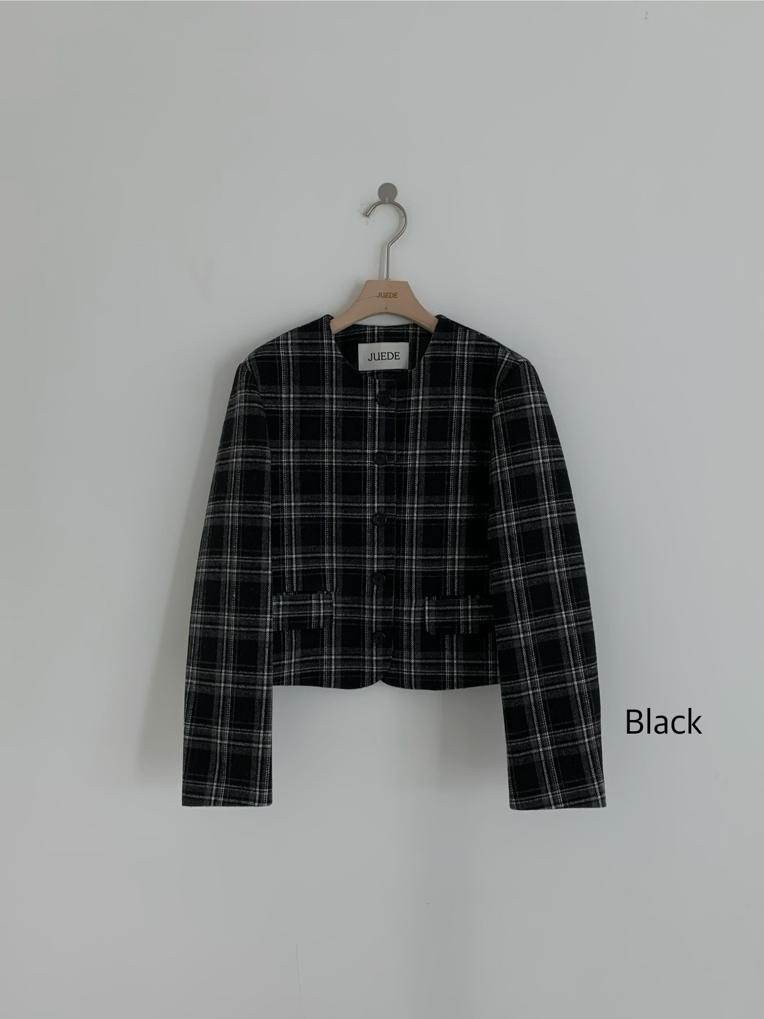 JUEDE東大門㊣實拍女裝新款25秋冬人氣夾克JUEDE夾克圖色2