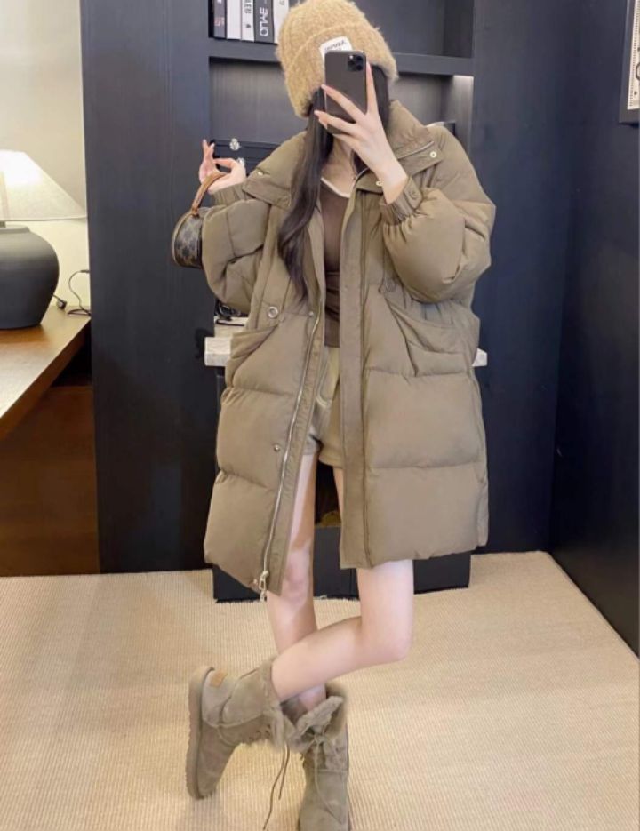 BOBBIE DOLL韓國代購㊣女裝新款時尚職業熱賣休閑長款棉服BOBBIE DOLL長款棉服圖色2