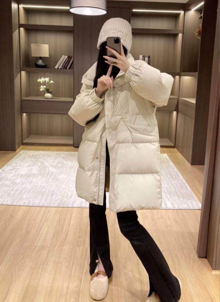 BOBBIE DOLL韓國代購㊣女裝新款時尚職業熱賣休閑長款棉服BOBBIE DOLL長款棉服圖色3