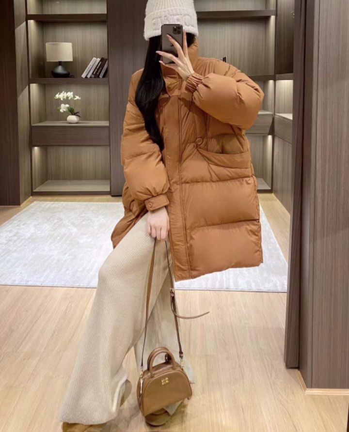 BOBBIE DOLL韓國代購㊣女裝新款時尚職業熱賣休閑長款棉服BOBBIE DOLL長款棉服圖色4