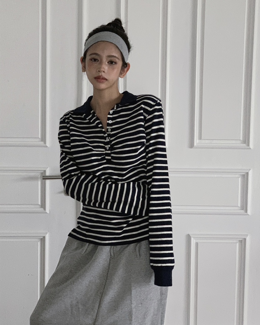 LIVE AID-P韓國代購㊣女士新品25秋冬熱賣人氣推薦長袖T恤LIVE AID-P長袖T恤