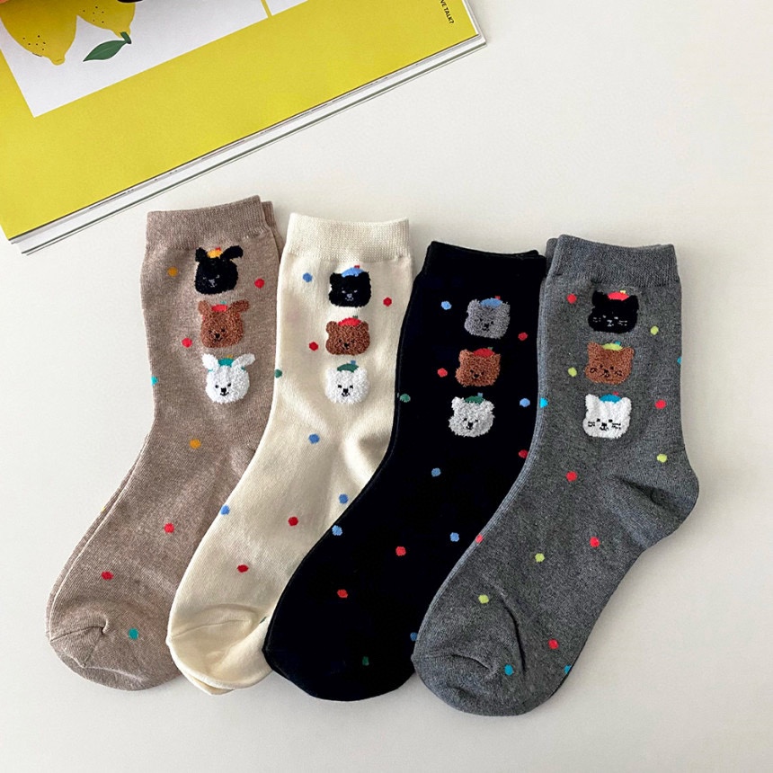 CACTUS-Q韓國代購㊣女士新款時尚職業25秋冬熱賣人氣推薦襪子CACTUS十雙起/可混搭襪子