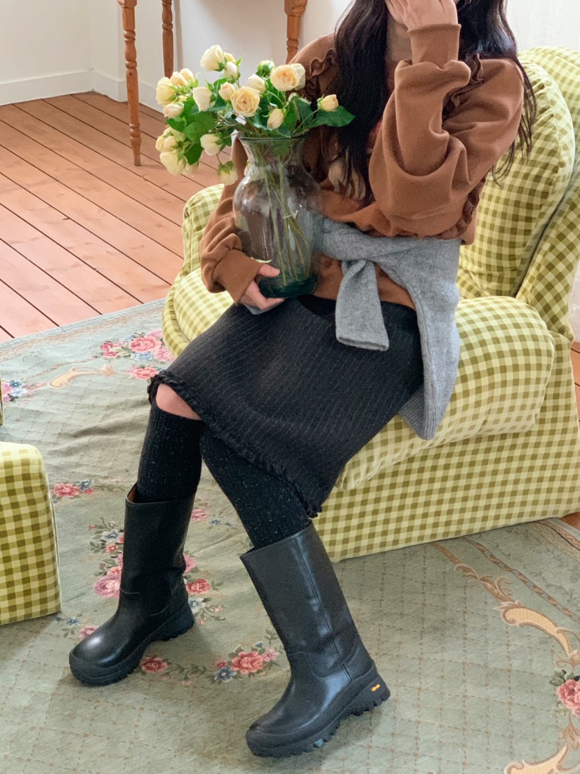 BEFORE SUNRISE韓國直郵㊣女士新品職業人氣時尚半身裙中短裙BEFORE SUNRISE半身裙/中短裙