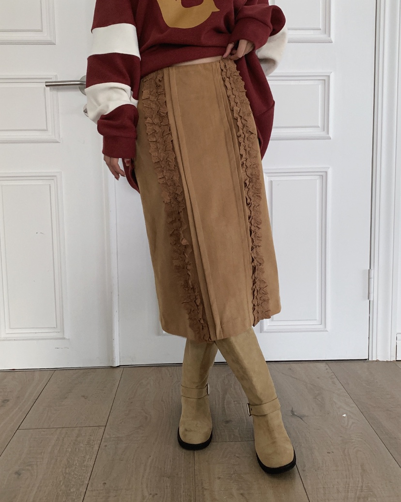 LIVE AID-P韓國代購㊣女裝新款人氣熱賣休閑半身裙中短裙LIVE AID-P半身裙/中短裙