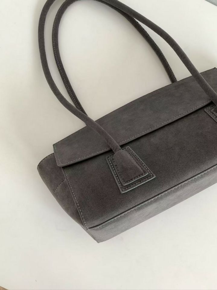 TROUVAILLE東大門㊣代購女裝新品人氣時尚休閑單肩斜跨包麂皮TROUVAILLE單肩/斜跨包