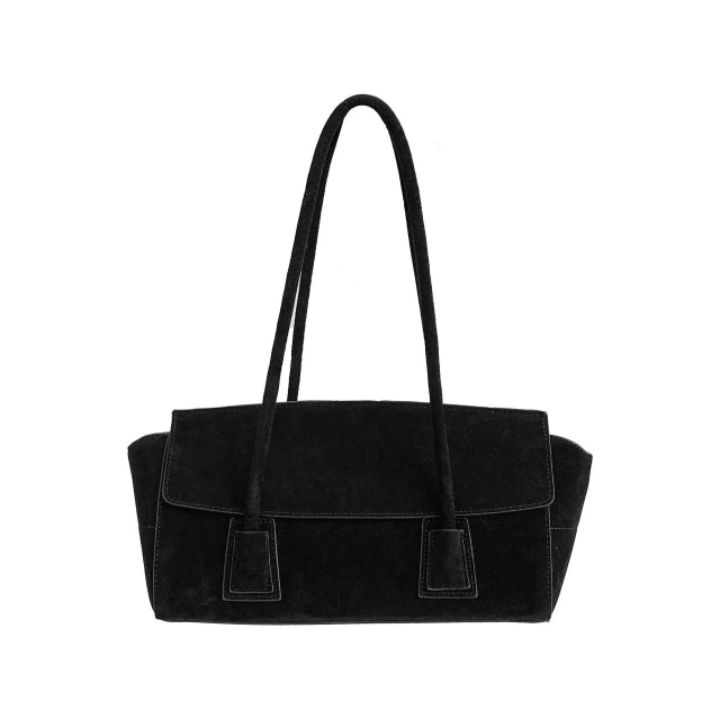 TROUVAILLE東大門㊣代購女裝新品人氣時尚休閑單肩斜跨包麂皮TROUVAILLE單肩/斜跨包圖色4