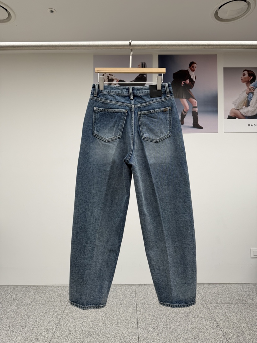 MADE-P韓國直郵㊣女士新品人氣職業熱賣休閑時尚推薦牛仔褲MADE-P牛仔褲