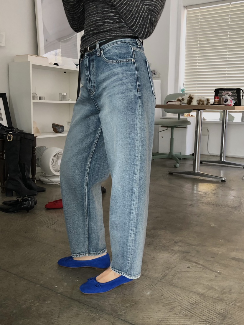 MADE-P韓國直郵㊣女士新品人氣職業熱賣休閑時尚推薦牛仔褲MADE-P牛仔褲