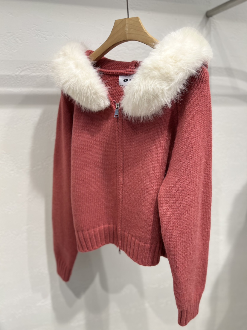 OLA韓國直郵㊣女裝新品休閑人氣時尚推薦熱賣針織衫連帽衫貂絨mellor/OLA針織衫