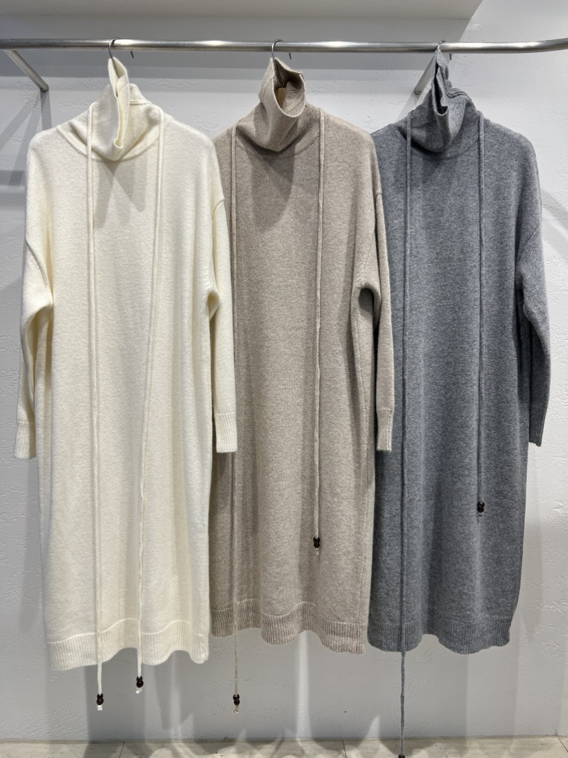 OLA東大門㊣直郵女士新款職業時尚25秋冬休閑推薦連衣裙高領mellor/OLA連衣裙