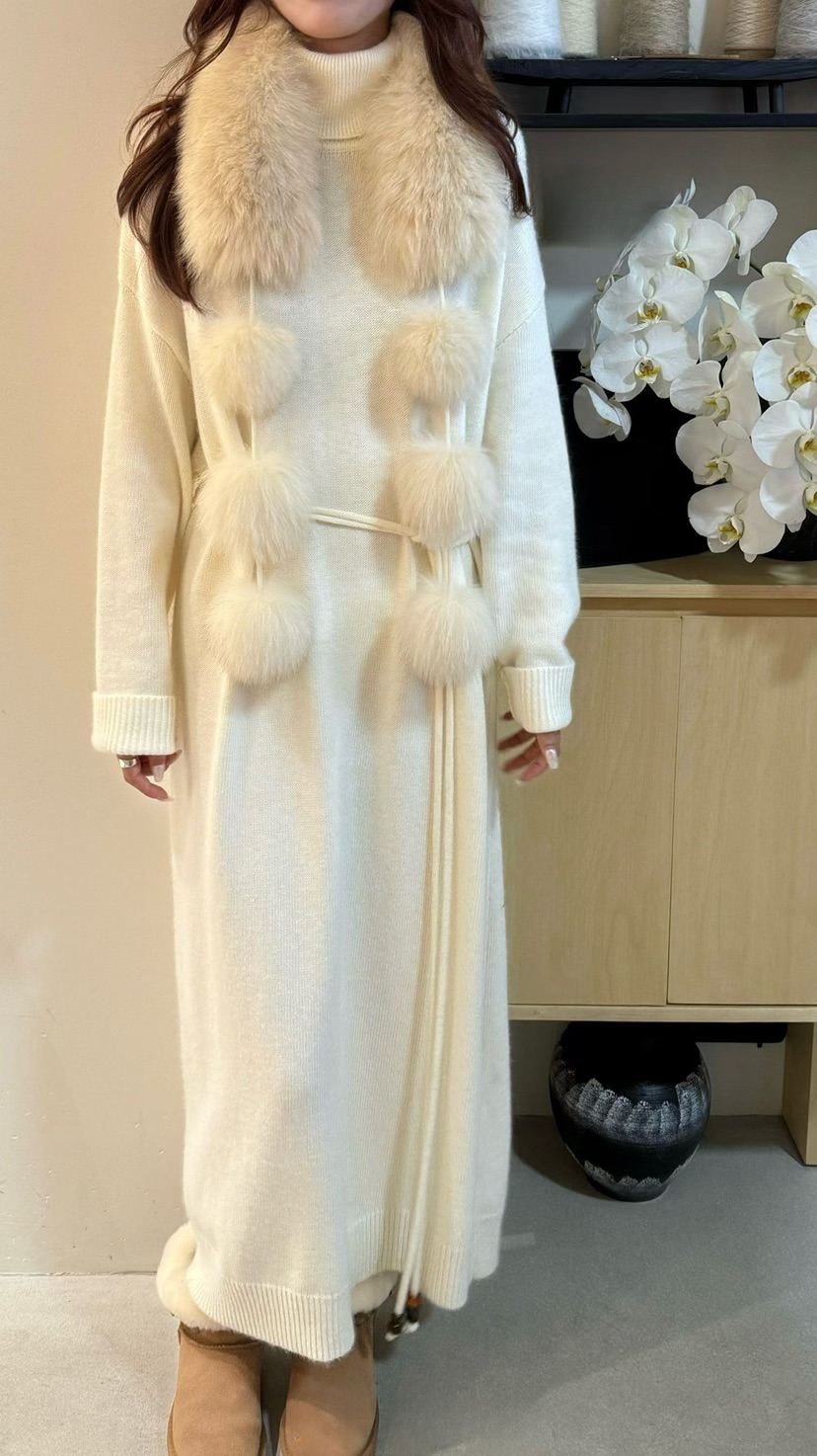 OLA東大門㊣直郵女士新款職業時尚25秋冬休閑推薦連衣裙高領mellor/OLA連衣裙