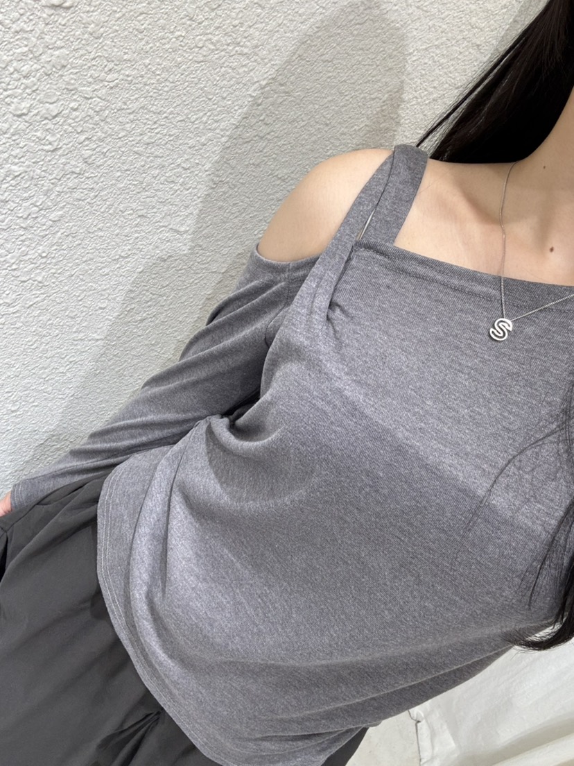 COKKIRI韓國代購㊣女士新品25秋冬人氣熱賣休閑職業長袖T恤COKKIRI長袖T恤