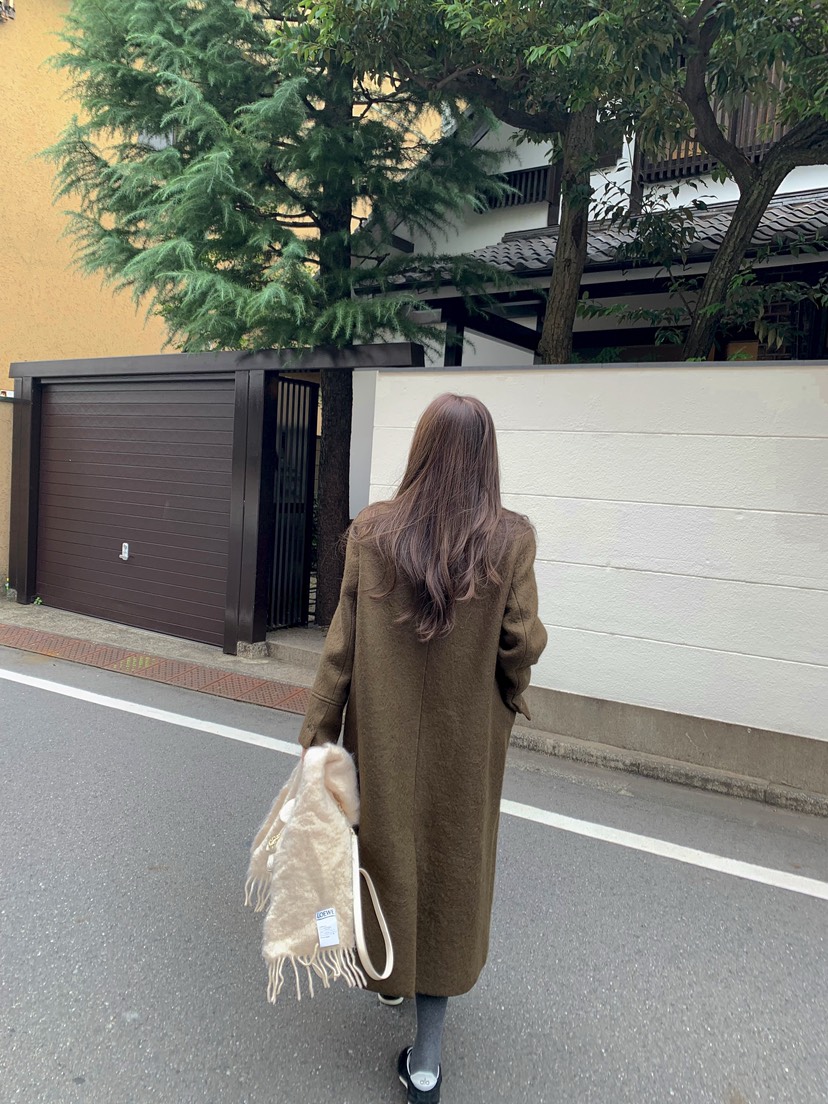 RIETTE韓國直郵㊣女士新品職業25秋冬休閑時尚人氣中長款大衣RIETTE中長款大衣