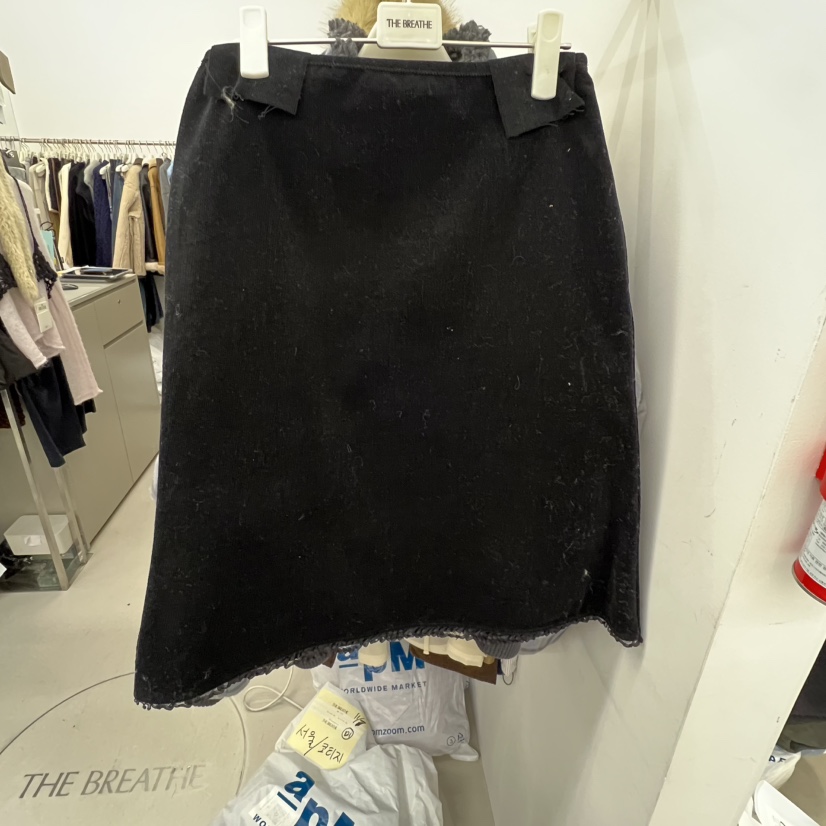 BREATHE韓國代購㊣女士新款時尚人氣職業半身裙中短裙燈芯絨BREATHE半身裙/中短裙圖色2