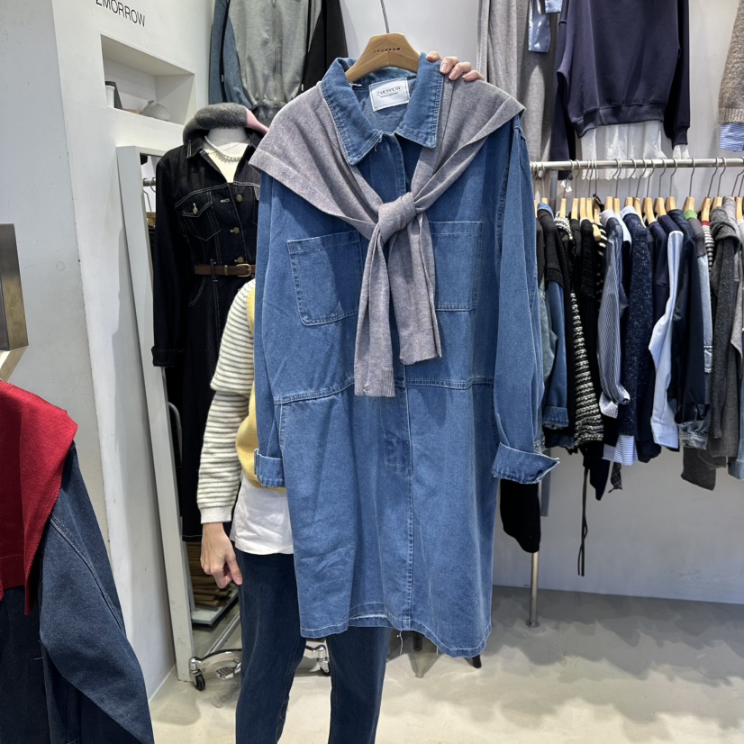 2MORROW東大門㊣直郵女士新品時尚職業25秋冬熱賣連衣裙披肩2MORROW連衣裙圖色1