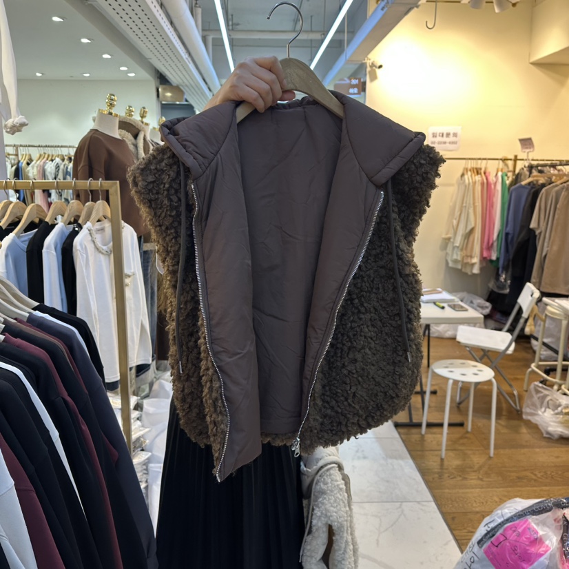 COCO HOLIC東大門㊣實拍女士新品職業休閑熱賣馬甲雙面抓絨COCO HOLIC馬甲圖色2