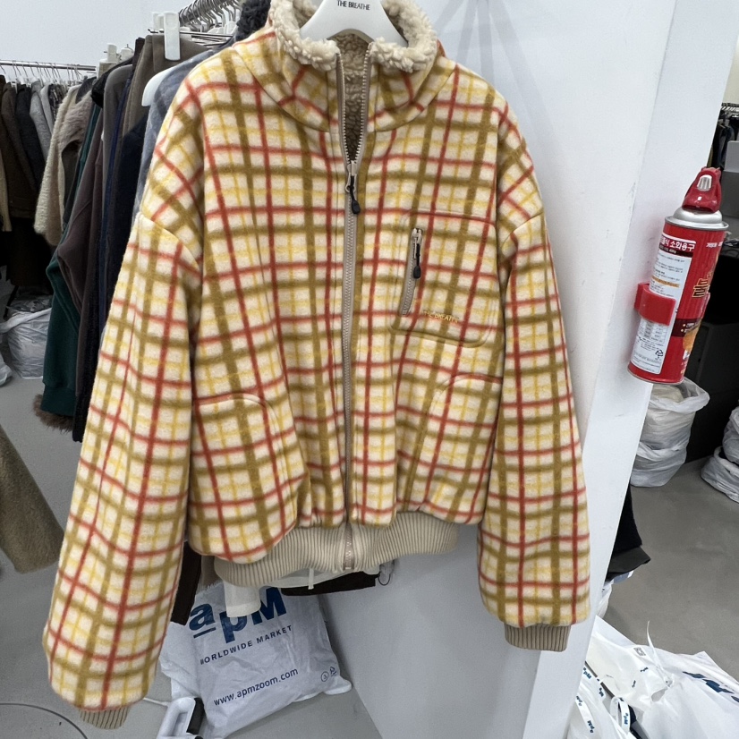 BREATHE韓國直郵㊣女士新品熱賣25秋冬休閑時尚短款大衣雙面BREATHE短款大衣圖色3