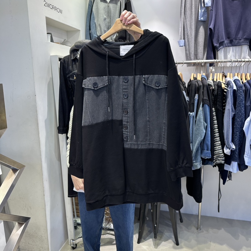 2MORROW韓國代購㊣女裝新款人氣休閑25秋冬職業推薦衛衣連帽衫2MORROW衛衣圖色2