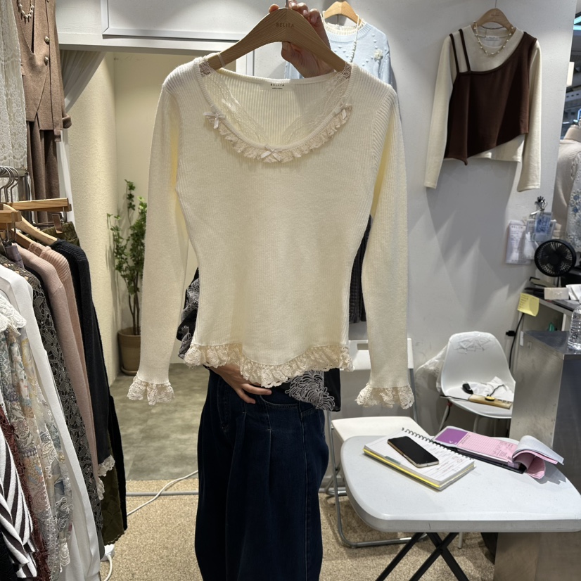 BELITA東大門㊣直郵女裝新品時尚25秋冬熱賣職業推薦針織衫BELITA針織衫圖色2