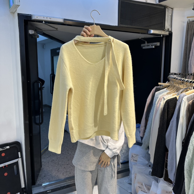 HARU-Q東大門㊣代購女裝新款人氣休閑推薦職業熱賣時尚針織衫HARU-Q針織衫圖色2